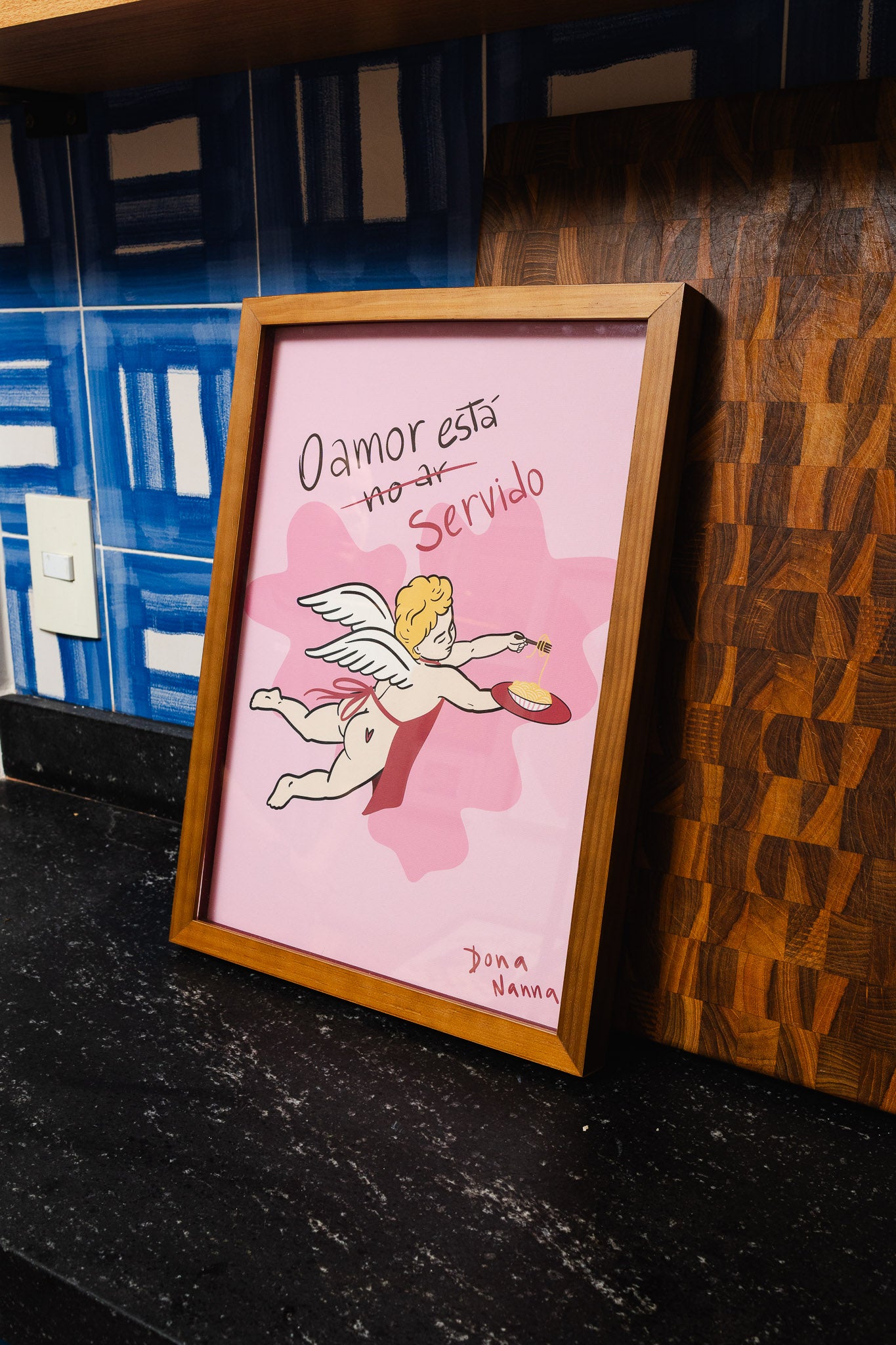 QUADRO "O AMOR ESTÁ SERVIDO"